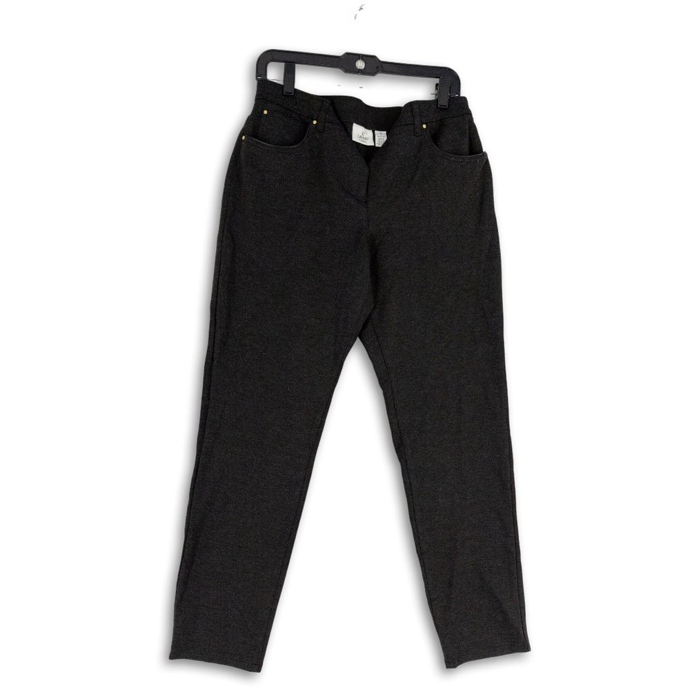So Slimming By Chico's  Womens 5 pocket Charcoal Jean Style Pant - Size 1